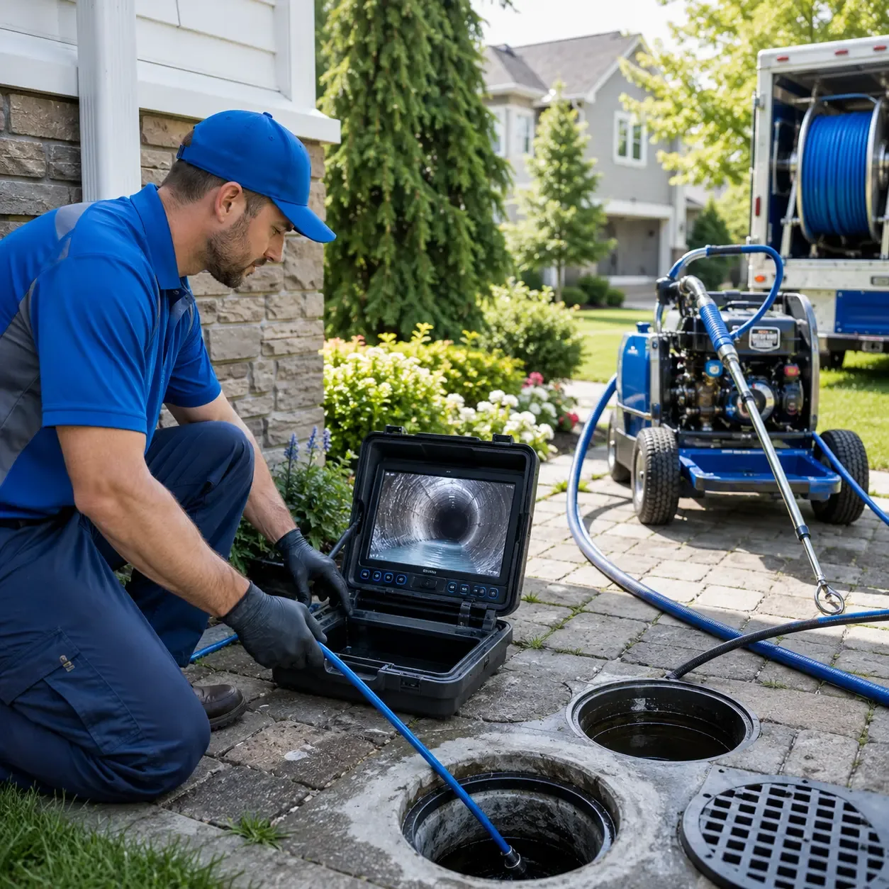 Outdoor drain cleaning professionals serving Hellertown, PA