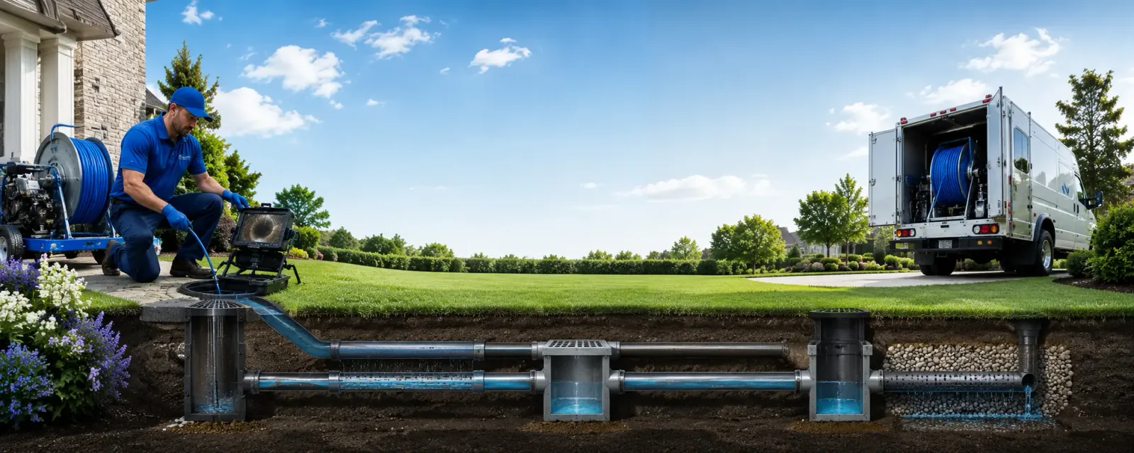 Outdoor drain cleaning information for Hellertown, PA